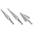 Bosch IMSDC003 High Speed Steel Impact Tough Turbo Step Drill Bit Set (3 Pack)