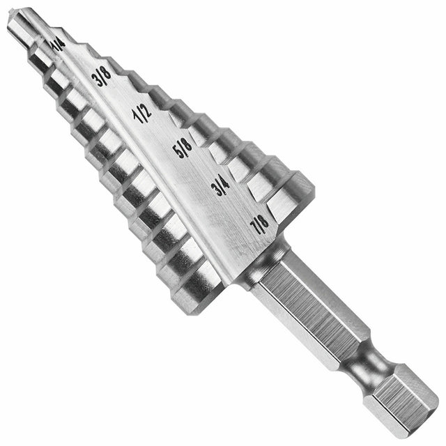 Bosch IMSDC2 3/16" to 7/8" High Speed Steel Turbo Impact Step Drill Bit