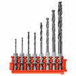 Bosch ITDDV08C Impact Rated Black Oxide Drill Bit Set with Clip for Custom Case System (8 Pack)