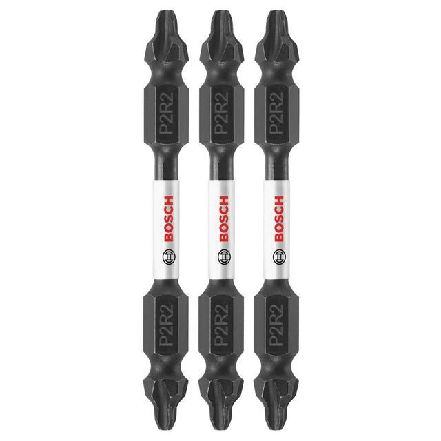 Bosch ITDEP2R22503 3-Pc Impact Tough 2.5" Phillips/Square Double-Ended Bits