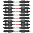 Bosch ITDEPH125B 10-Pc Impact Tough 2.5" Phillips #1 Double-Ended Bits
