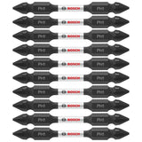 Bosch ITDEPH125B 10-Pc Impact Tough 2.5" Phillips #1 Double-Ended Bits