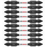 Bosch ITDEPH125B 10-Pc Impact Tough 2.5" Phillips #1 Double-Ended Bits
