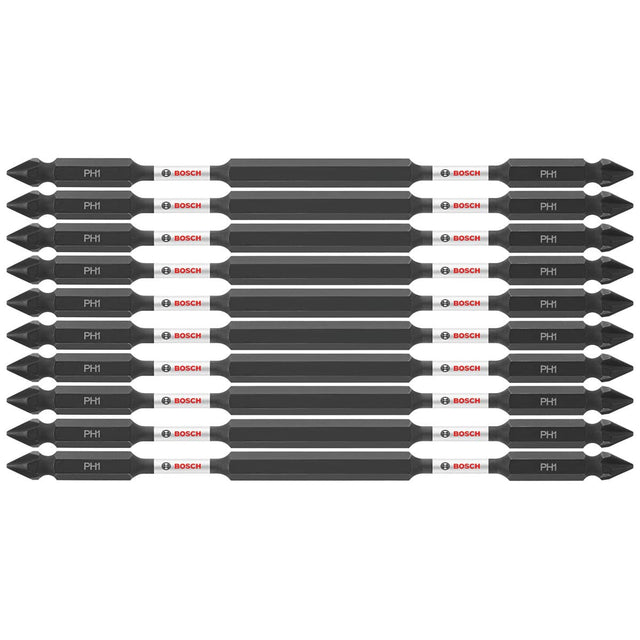 Bosch ITDEPH16B 10-Pc Impact Tough 6" Phillips #1 Double-Ended Bits