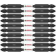 Bosch ITDEPH235B 10-Pc Impact Tough 3.5" Phillips #2 Double-Ended Bits
