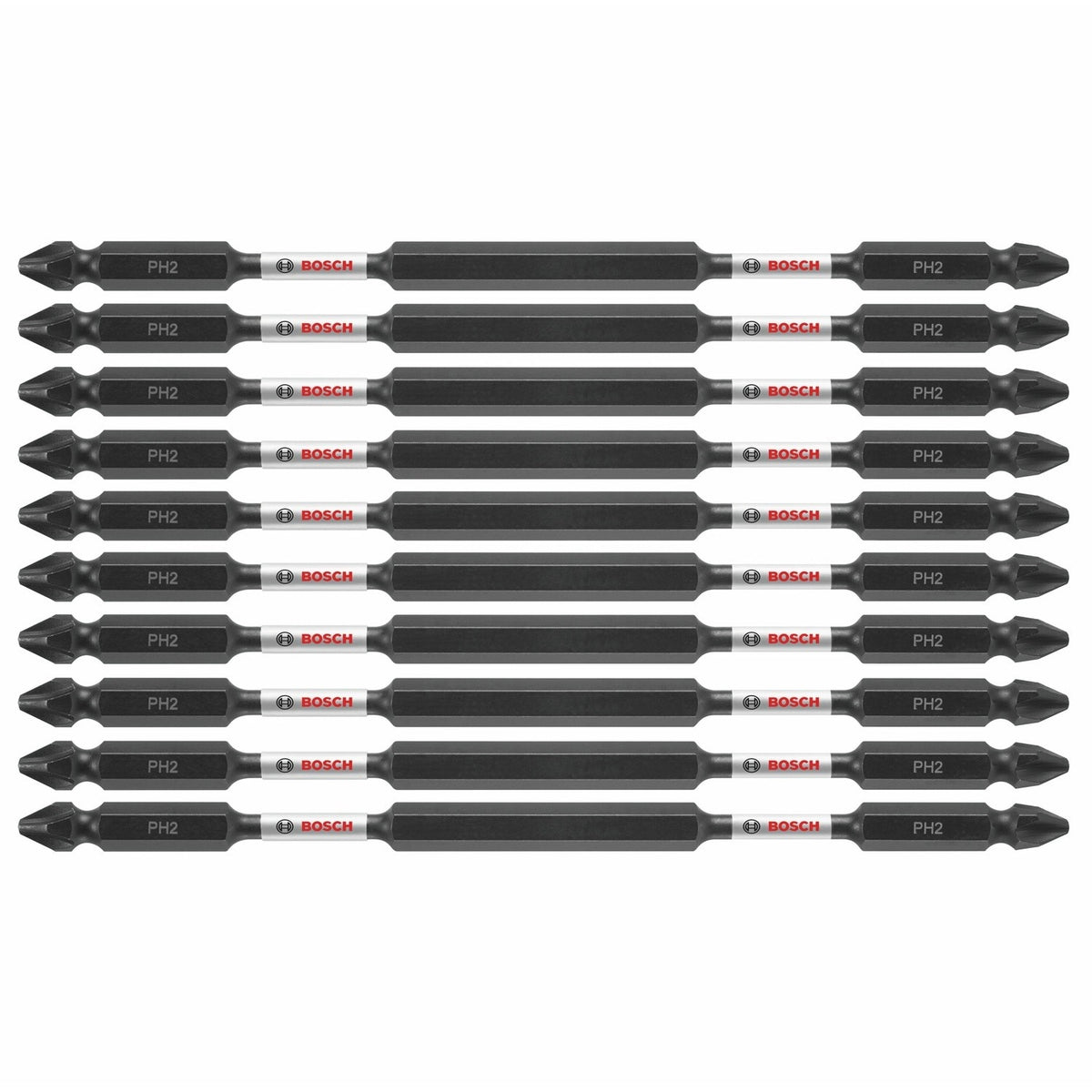 Bosch ITDEPH26B 6" Phillips No 2 Double-Ended Impact Tough Driver Bits (10 Pack)