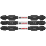 Bosch ITDEPH32503 3 pc. Impact Tough 2.5 In. Phillips #3 Double-Ended Bits