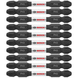 Bosch ITDEPH325B 10-Pc Impact Tough 2.5" Phillips #3 Double-Ended Bits