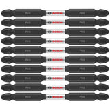 Bosch ITDEPH335B 10-Pc Impact Tough 3.5" Phillips #3 Double-Ended Bits