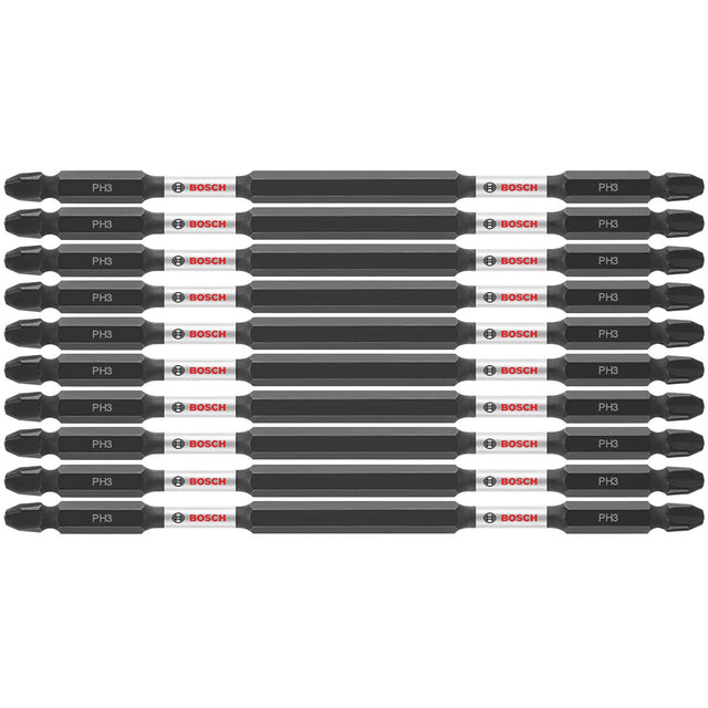Bosch ITDEPH36B 10-Pc Impact Tough 6" Phillips #3 Double-Ended Bits
