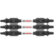 Bosch ITDESQ12503 3 pc. Impact Tough 2.5 In. Square #1 Double-Ended Bits
