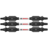 Bosch ITDESQ12503 3 pc. Impact Tough 2.5 In. Square #1 Double-Ended Bits