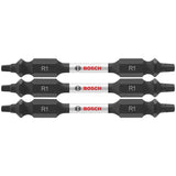 Bosch ITDESQ12503 3 pc. Impact Tough 2.5 In. Square #1 Double-Ended Bits