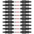 Bosch ITDESQ125B 10-Pc Impact Tough 2.5" Square #1 Double-Ended Bits