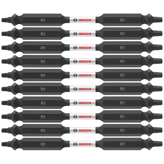 Bosch ITDESQ135B 10-Pc Impact Tough 3.5" Square #1 Double-Ended Bits