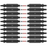 Bosch ITDESQ135B 3.5" Square No 1 Double Ended Impact Tough Screwdriver Bits (10 Pack)