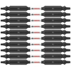 Bosch ITDESQ135B 3.5" Square No 1 Double Ended Impact Tough Screwdriver Bits (10 Pack)