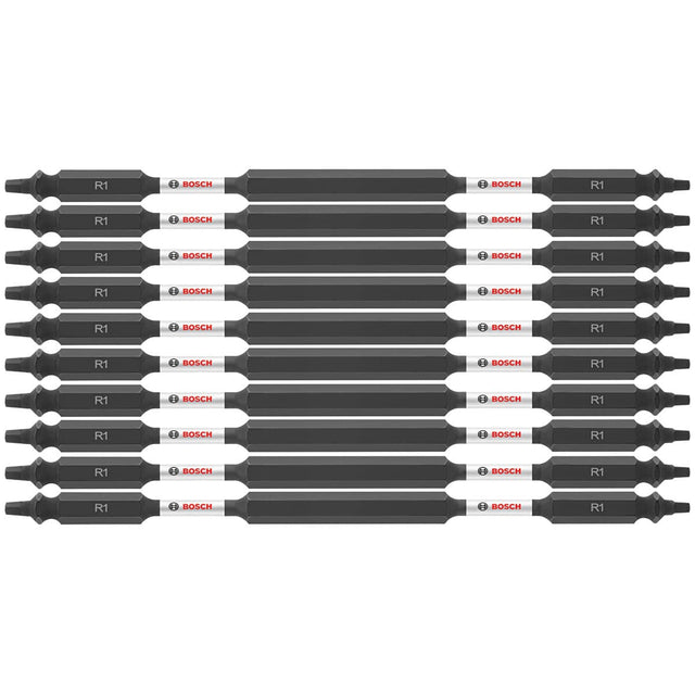 Bosch ITDESQ16B 10-Pc Impact Tough 6" Square #1 Double-Ended Bits