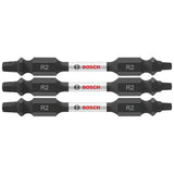 Bosch ITDESQ22503 3 pc. Impact Tough 2.5 In. Square #2 Double-Ended Bits