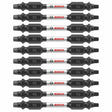 Bosch ITDESQ225B 2.5" Square No. 2 Double-Ended Impact Tough Driver Bits (10 Pack)