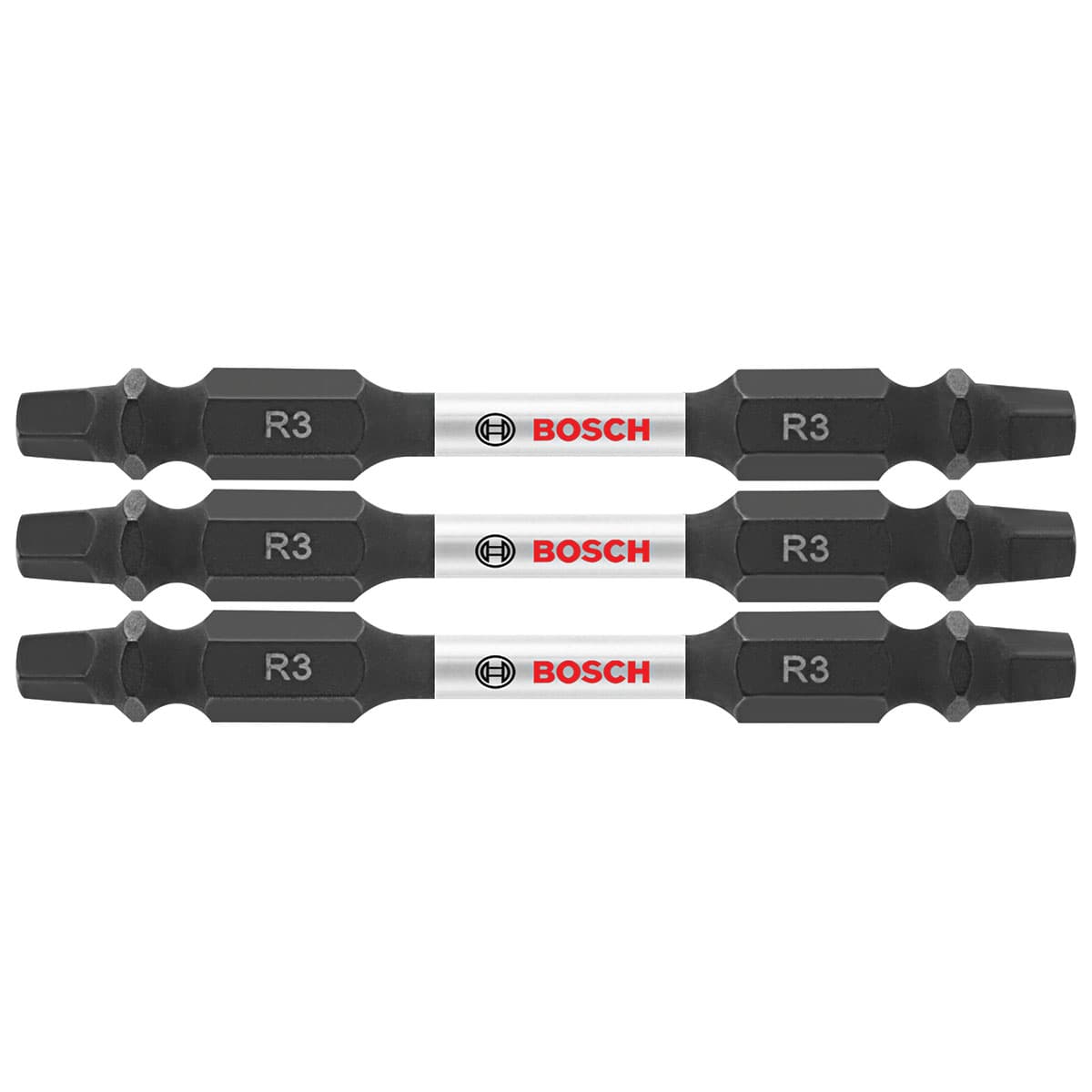 Bosch ITDESQ32503 3 pc. Impact Tough 2.5 In. Square #3 Double-Ended Bits