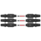 Bosch ITDESQ32503 3 pc. Impact Tough 2.5 In. Square #3 Double-Ended Bits