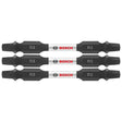 Bosch ITDESQ32503 3 pc. Impact Tough 2.5 In. Square #3 Double-Ended Bits