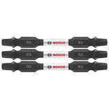 Bosch ITDESQ32503 3 pc. Impact Tough 2.5 In. Square #3 Double-Ended Bits