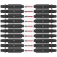 Bosch ITDESQ335B 10-Pc Impact Tough 3.5" Square #3 Double-Ended Bits