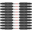 Bosch ITDESQ335B 3.5" Square 3 Double-Ended Impact Driver Bits (10 Pack)