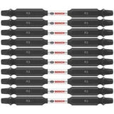 Bosch ITDESQ335B 3.5" Square 3 Double-Ended Impact Driver Bits (10 Pack)