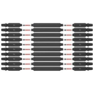 Bosch ITDESQ36B 6" Square No 3 Double-Ended Impact Driver Bits (10 Pack)