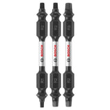 Bosch ITDESQV2503 3 pc. Impact Tough 2.5 In. Square Double-Ended Bit Set