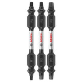 Bosch ITDESQV2503 3 pc. Impact Tough 2.5 In. Square Double-Ended Bit Set