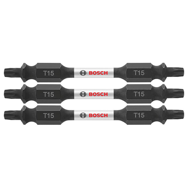 Bosch ITDET152503 3 pc. Impact Tough 2.5 In. Torx #15 Double-Ended Bits