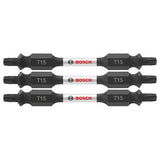 Bosch ITDET152503 3 pc. Impact Tough 2.5 In. Torx #15 Double-Ended Bits
