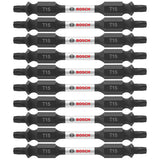 Bosch ITDET1525B 10-Pc Impact Tough 2.5" Torx #15 Double-Ended Bits