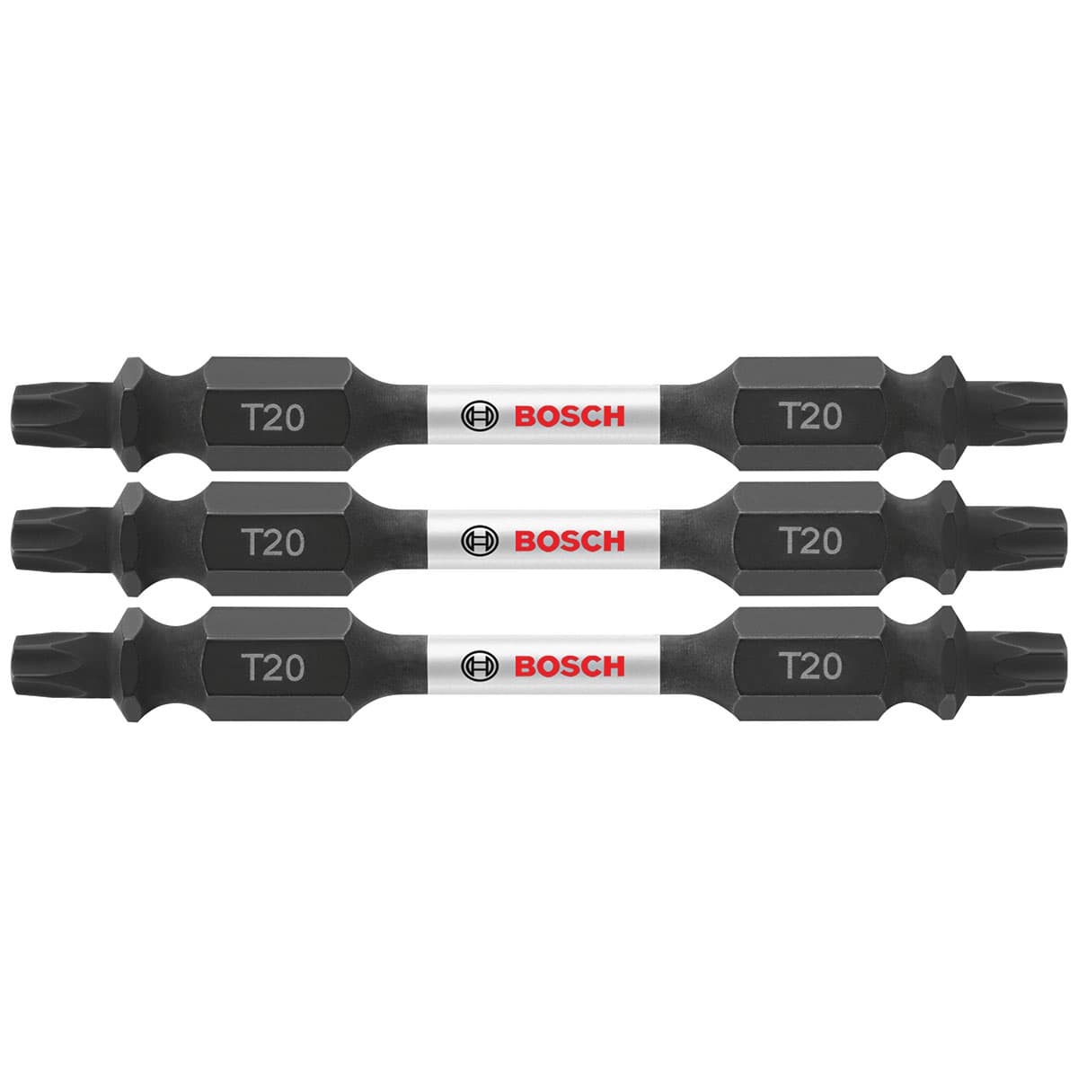 Bosch ITDET202503 3 pc. Impact Tough 2.5 In. Torx #20 Double-Ended Bits