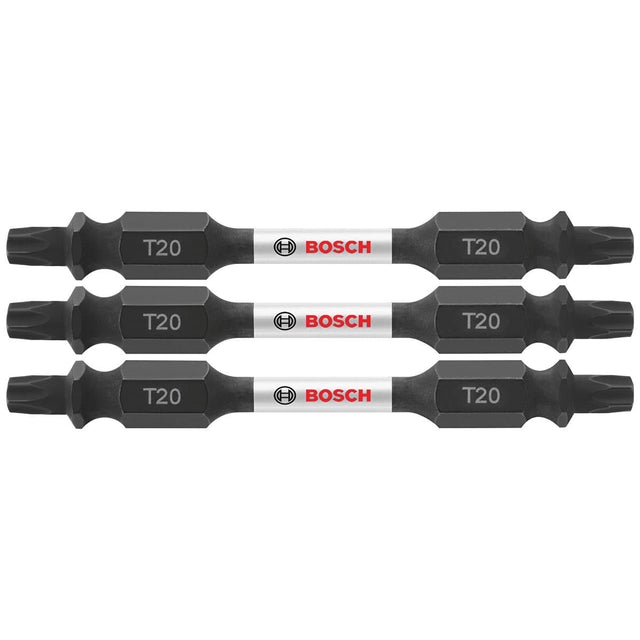 Bosch ITDET202503 3 pc. Impact Tough 2.5 In. Torx #20 Double-Ended Bits