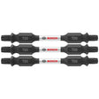 Bosch ITDET202503 3 pc. Impact Tough 2.5 In. Torx #20 Double-Ended Bits