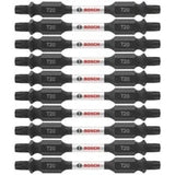Bosch ITDET2025B 2.5" T20 Torx Double-Ended Impact Driver Bits Bulk Pack (10 Pack)