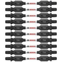 Bosch ITDET2025B 2.5" T20 Torx Double-Ended Impact Driver Bits Bulk Pack (10 Pack)