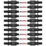 Bosch ITDET2025B 10-Pc Impact Tough 2.5" Torx #20 Double-Ended Bits