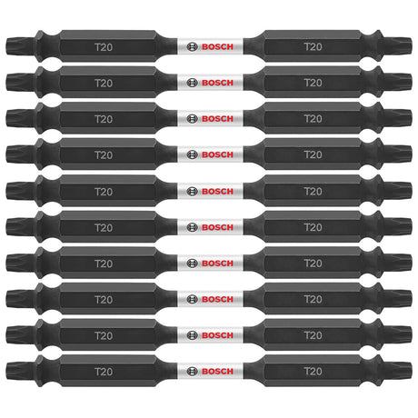 Bosch ITDET2035B 10-Pc Impact Tough 3.5" Torx #20 Double-Ended Bits