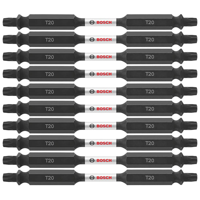 Bosch ITDET2035B 10-Pc Impact Tough 3.5" Torx #20 Double-Ended Bits