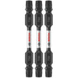 Bosch ITDET302503 3 pc. Impact Tough 2.5 In. Torx #30 Double-Ended Bits