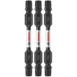 Bosch ITDET302503 3 pc. Impact Tough 2.5 In. Torx #30 Double-Ended Bits
