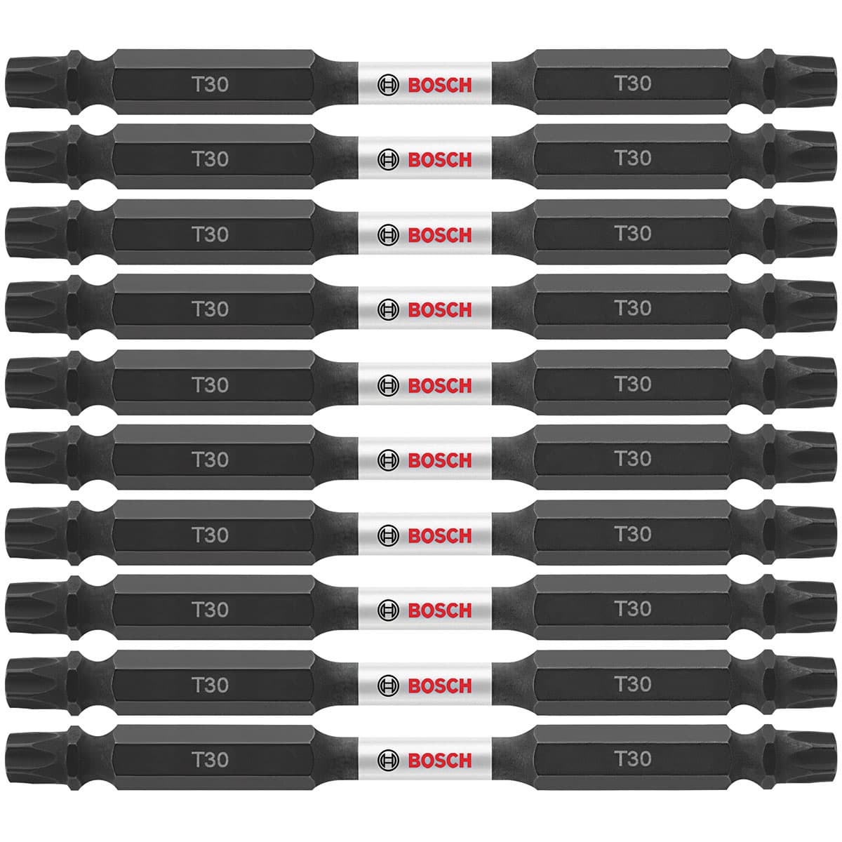 Bosch ITDET3035B 10-Pc Impact Tough 3.5" Torx #30 Double-Ended Bits