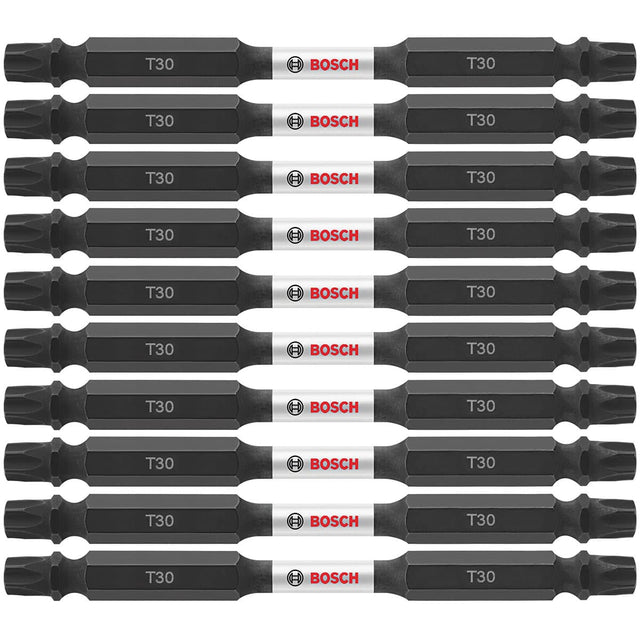 Bosch ITDET3035B 10-Pc Impact Tough 3.5" Torx #30 Double-Ended Bits