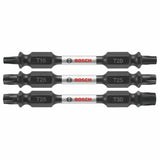 Bosch ITDETV2503 2.5" Torx Double-Ended Impact Tough Screwdriver Bit Set (3 Pack)